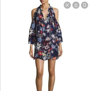 Parker Anastasia Cold Shoulder Floral Dress